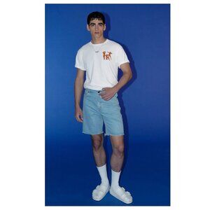 Men's Light Blue Jean Shorts